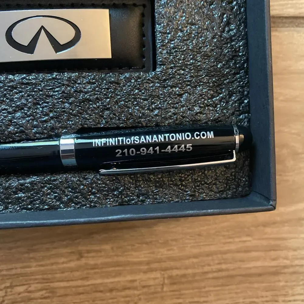 Genuine Dealer Keyring Tag Car Key Ring INFINITY & Pen San Antonio